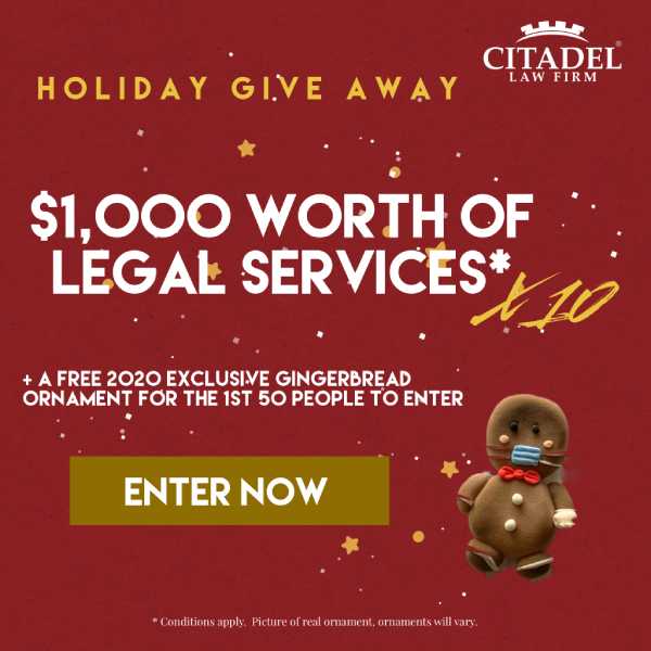 Citadel Law Firm - Holiday Give Away 2020 - Estate Planning and Family Law Attorneys