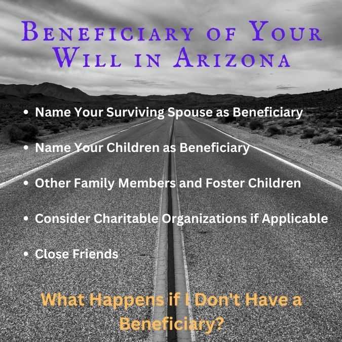 Beneficiary of Your Will in Arizona