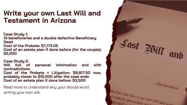 Write your own Last Will and Testament in Arizona