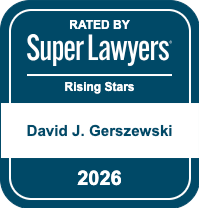 Super Lawyers 2026 - Attorney David Gerszewski (Rising Star badge)