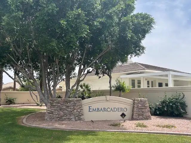 Embarcadero community entrance in the Ocotillo neighborhood of Chandler, AZ