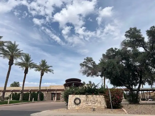 Ocotillo Golf Club entrance in Chandler, AZ