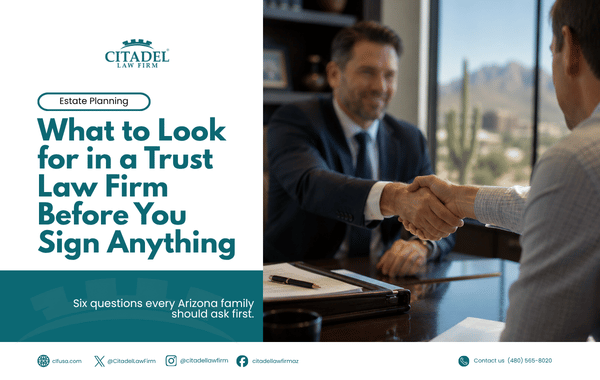 What to Look for in a Trust Law Firm Before You Sign Anything